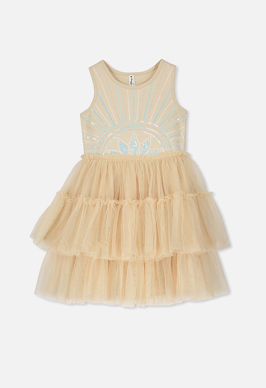 Cotton On - Iris tulle dress - gold 