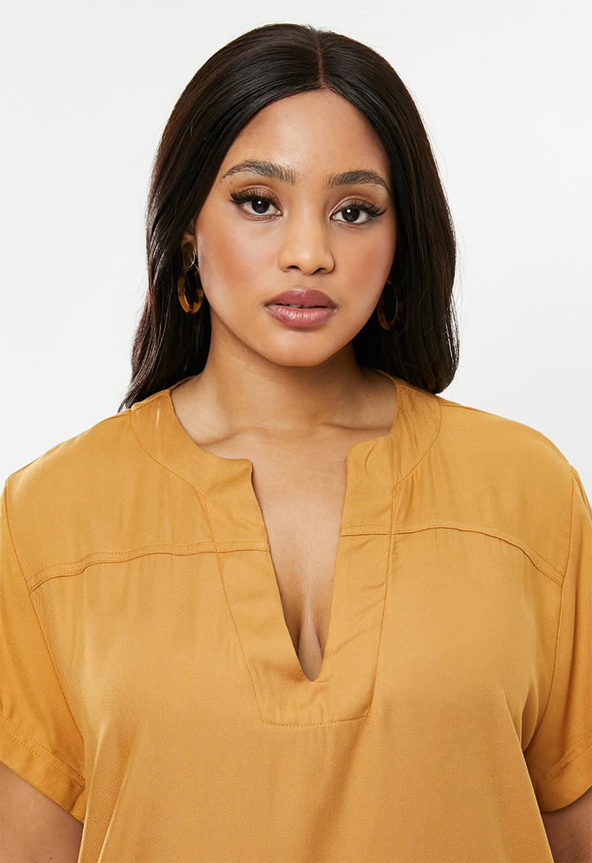 edit Plus - Hanley collar tunic - mustard