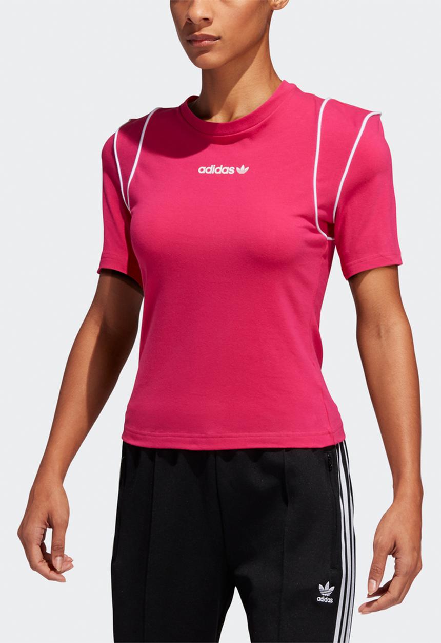 adidas Originals - Slim fitted tee - pink