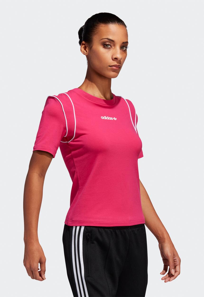 adidas Originals - Slim fitted tee - pink