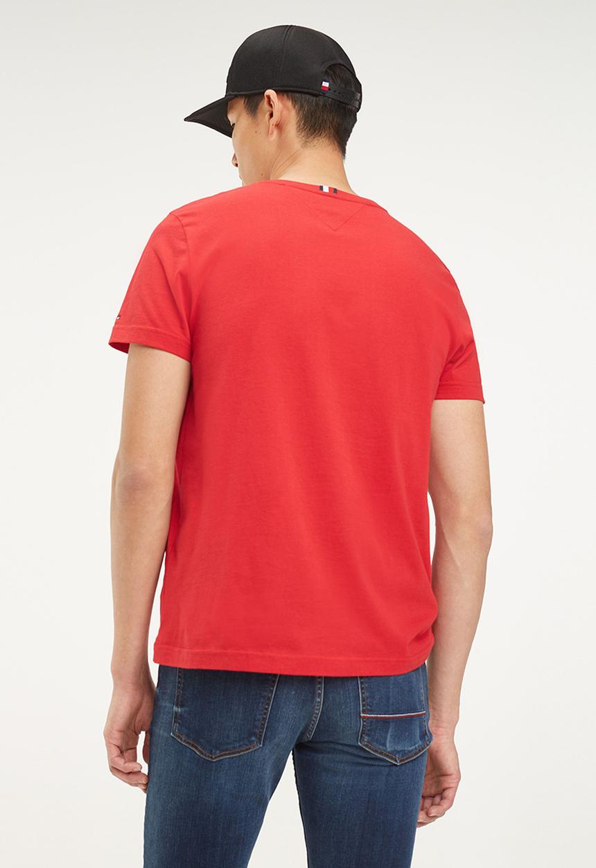 Tommy Hilfiger - Embossed box tee - red