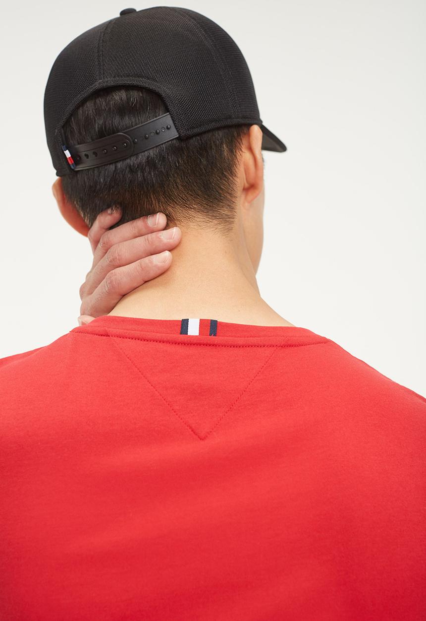 Tommy Hilfiger - Embossed box tee - red