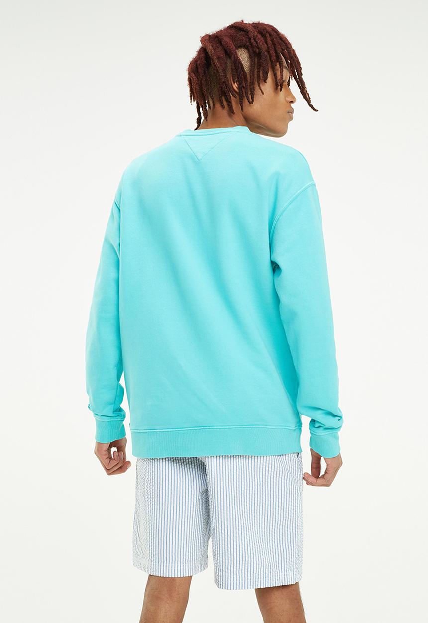 Tommy Hilfiger - Tommy jeans light washed crew - blue 