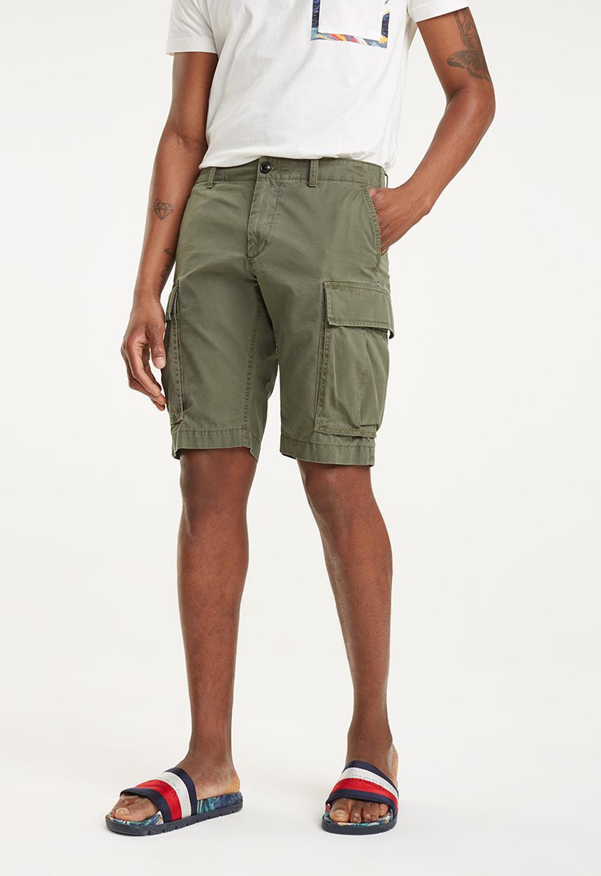 Tommy Hilfiger - John cargo short lt twill belt - khaki