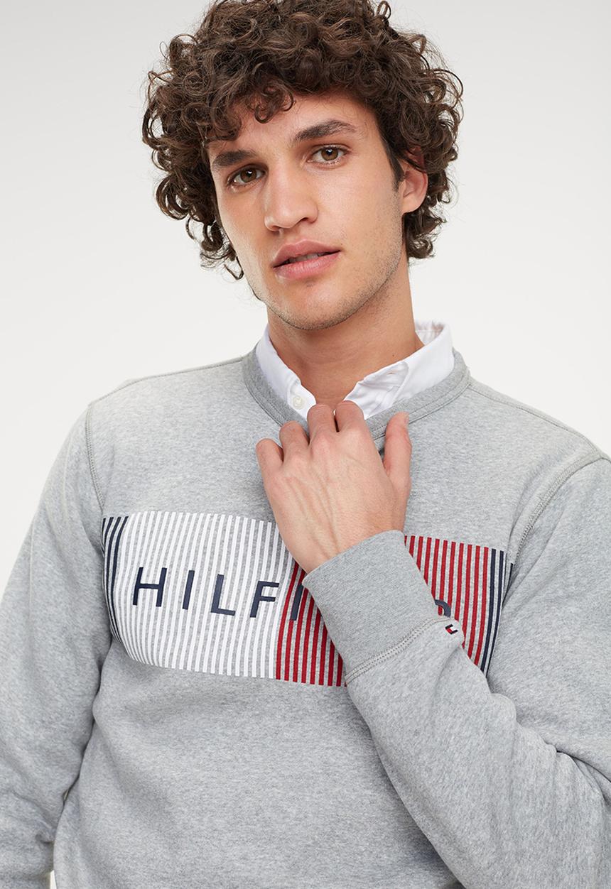 Tommy Hilfiger - Hilfiger logo sweatshirt - grey