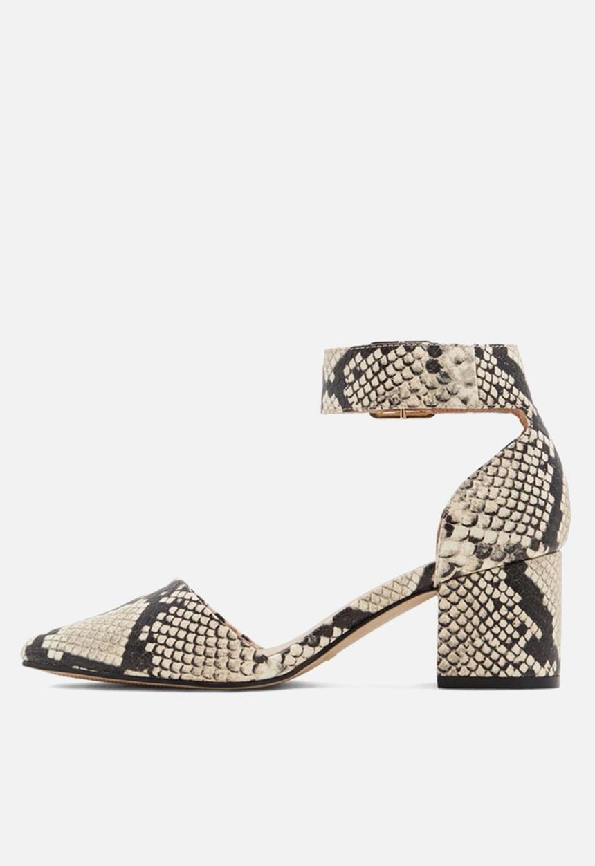 Call It Spring - Agraleria heel - black & white