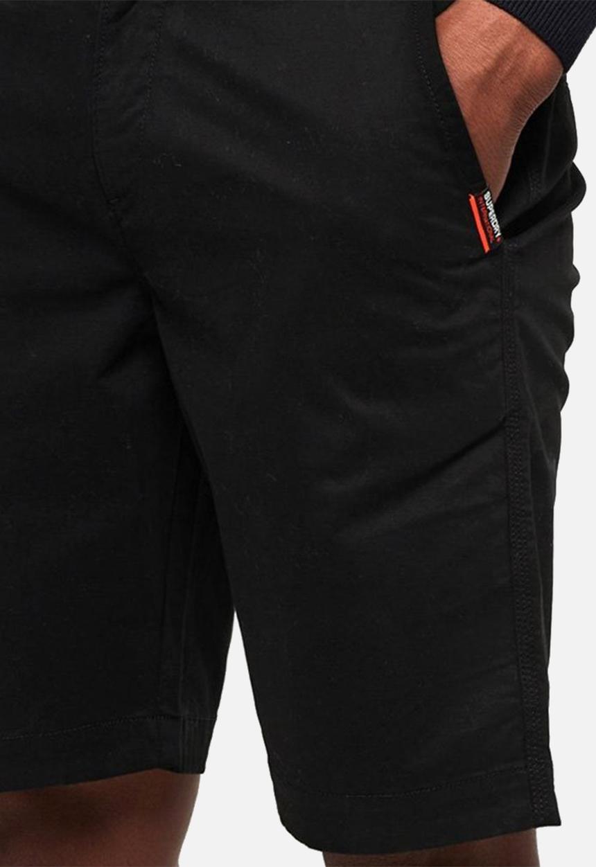Superdry. - Lite slim fit chino shorts - black