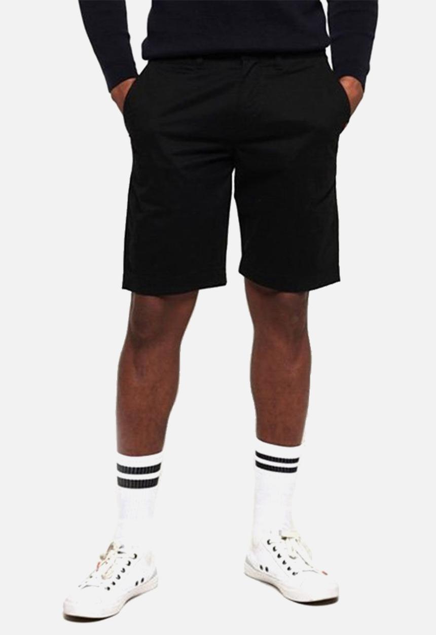 Superdry. - Lite slim fit chino shorts - black