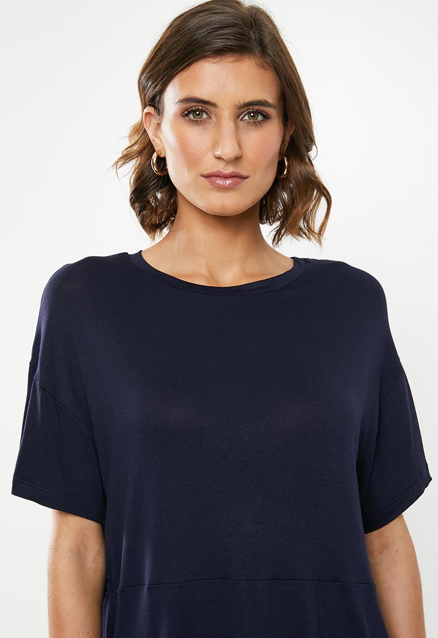 edit - Combo tee - navy 