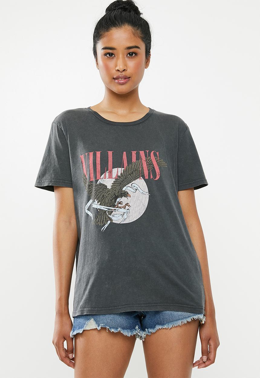 Factorie - Relaxed graphic T-shirt - grey