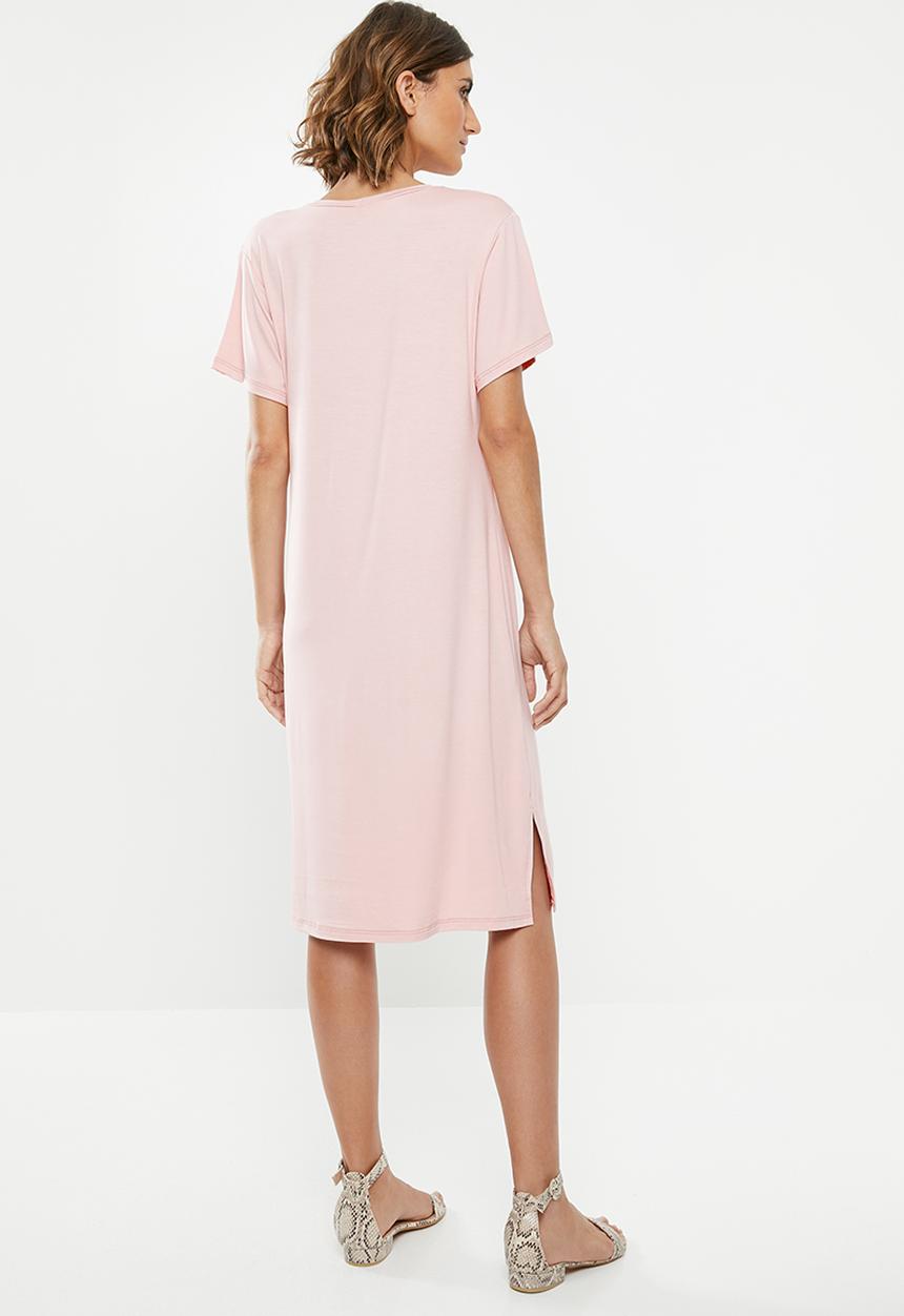 edit - T-shirt dress - pink
