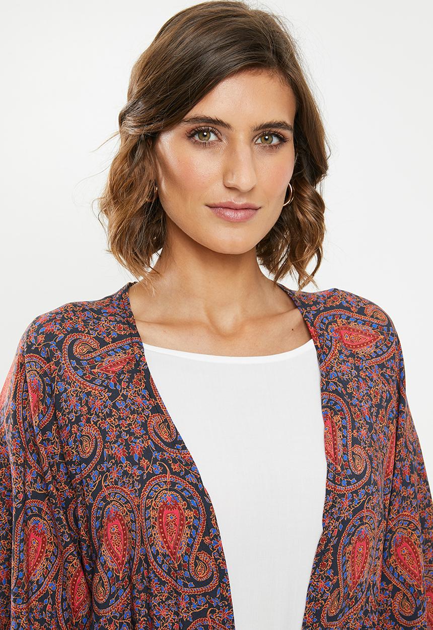 edit - Draw waist kimono - multi 