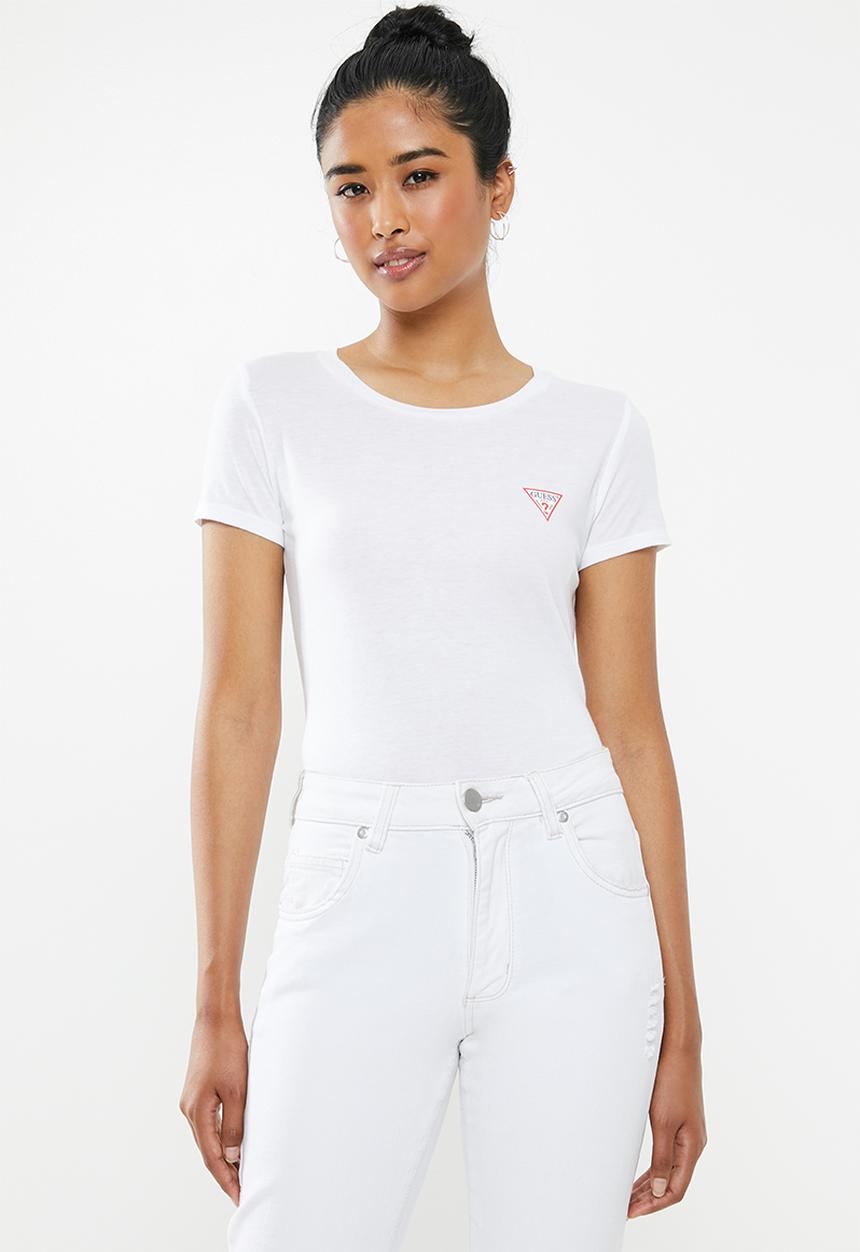 GUESS - Baby crew logo tee - white