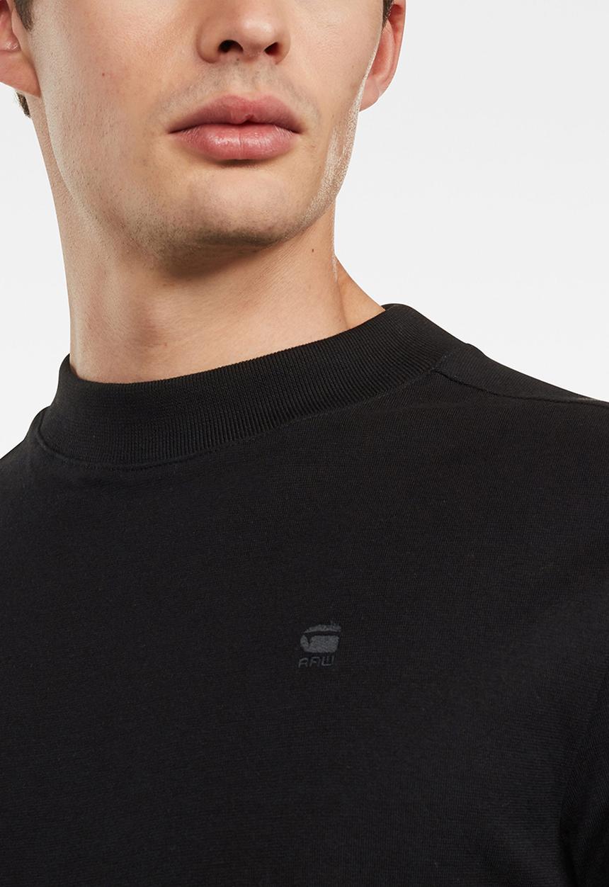 G-STAR - Korpaz mock r t long sleeve T-shirt - black