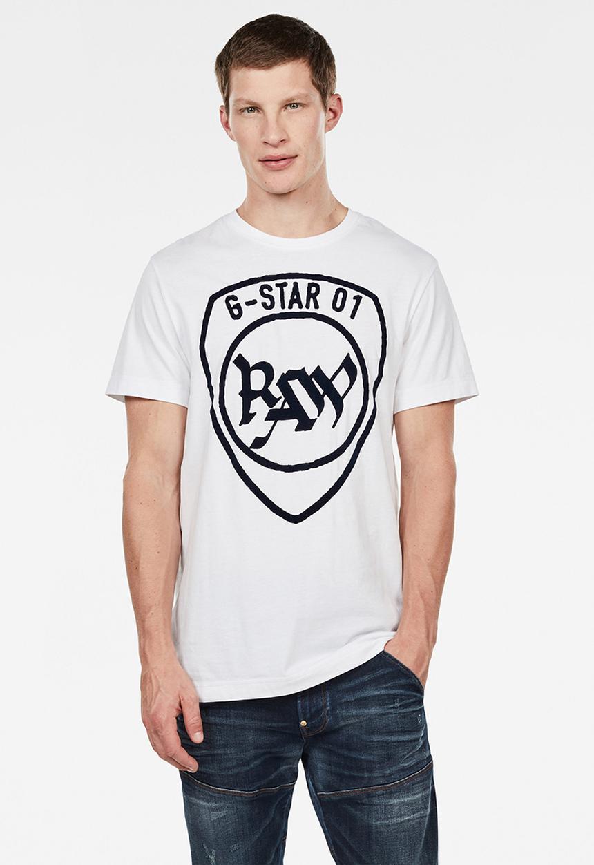 G-STAR - Graphic 10 short sleeve T-shirt - white