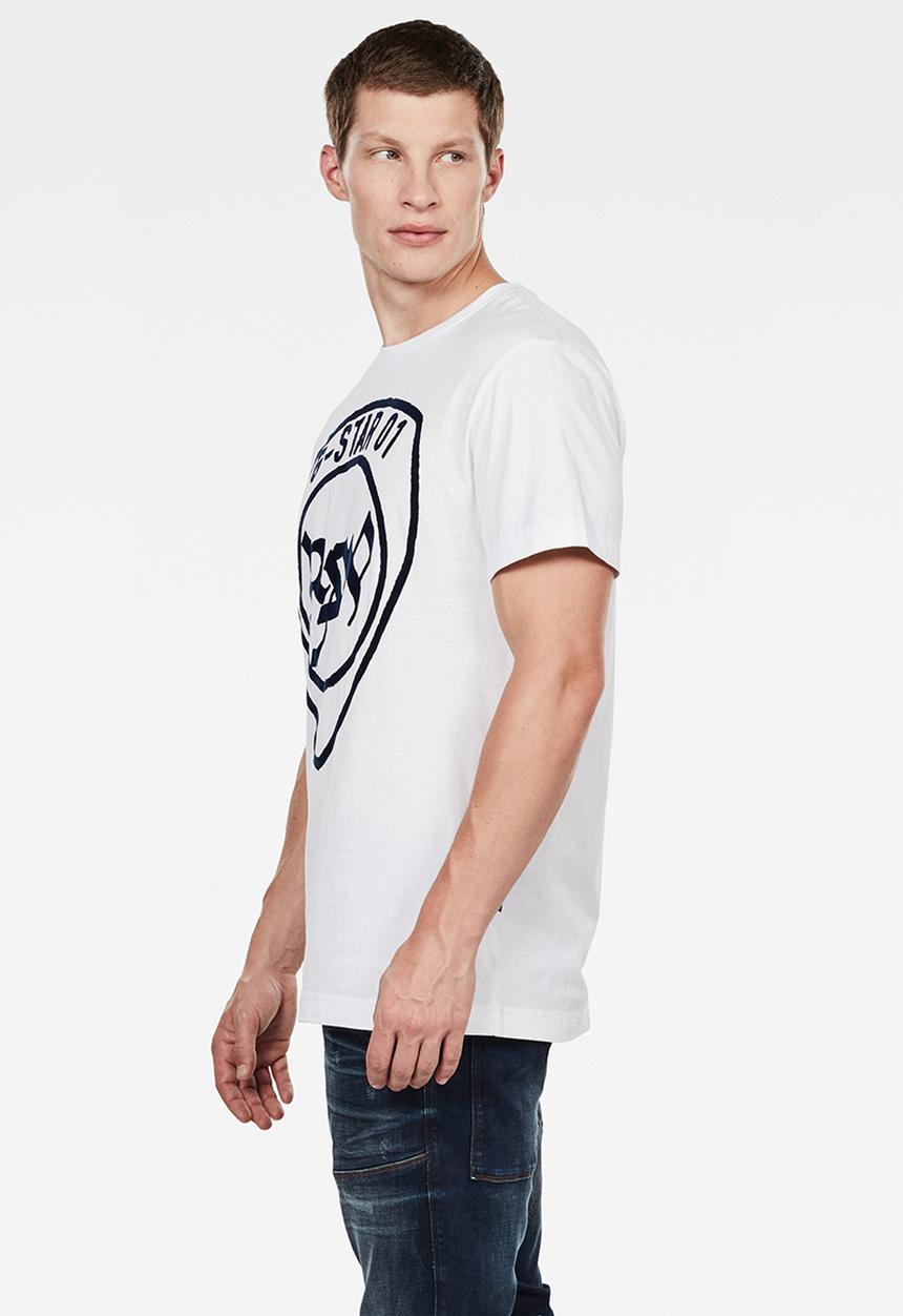 G-STAR - Graphic 10 short sleeve T-shirt - white