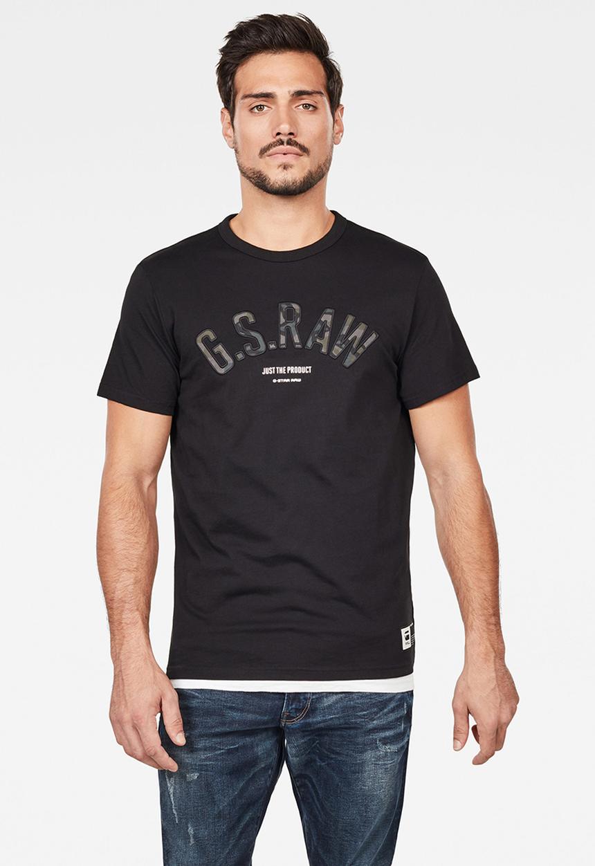 G-STAR - Graphic 12 T-shirt - black