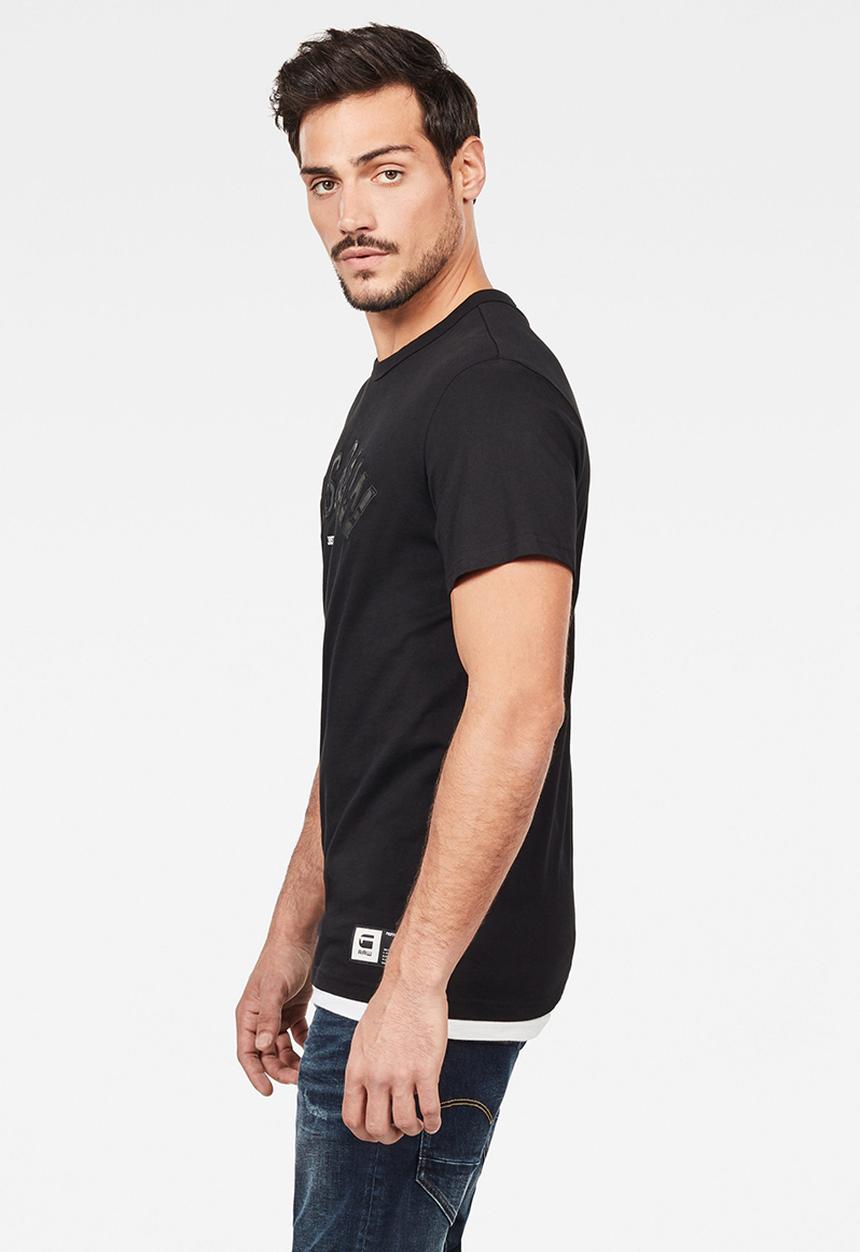 G-STAR - Graphic 12 T-shirt - black