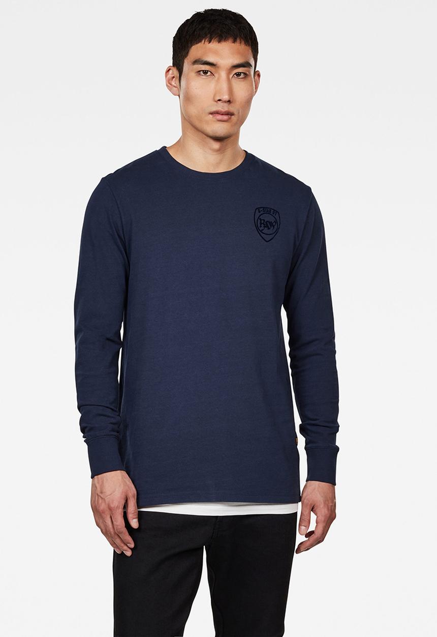 G-STAR - Graphic 10 long sleeve T-shirts -navy