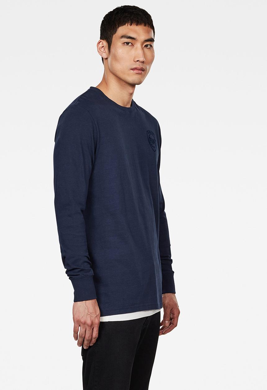 G-STAR - Graphic 10 long sleeve T-shirts -navy