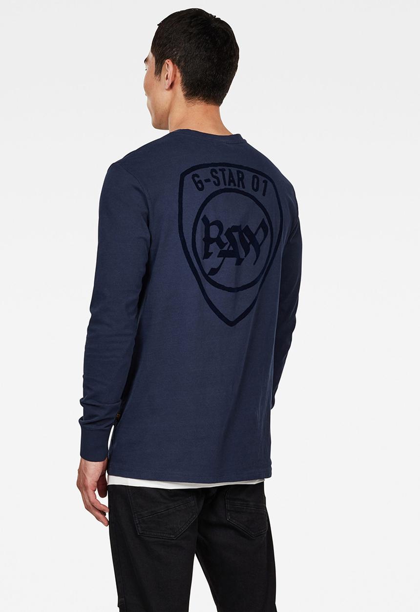 G-STAR - Graphic 10 long sleeve T-shirts -navy