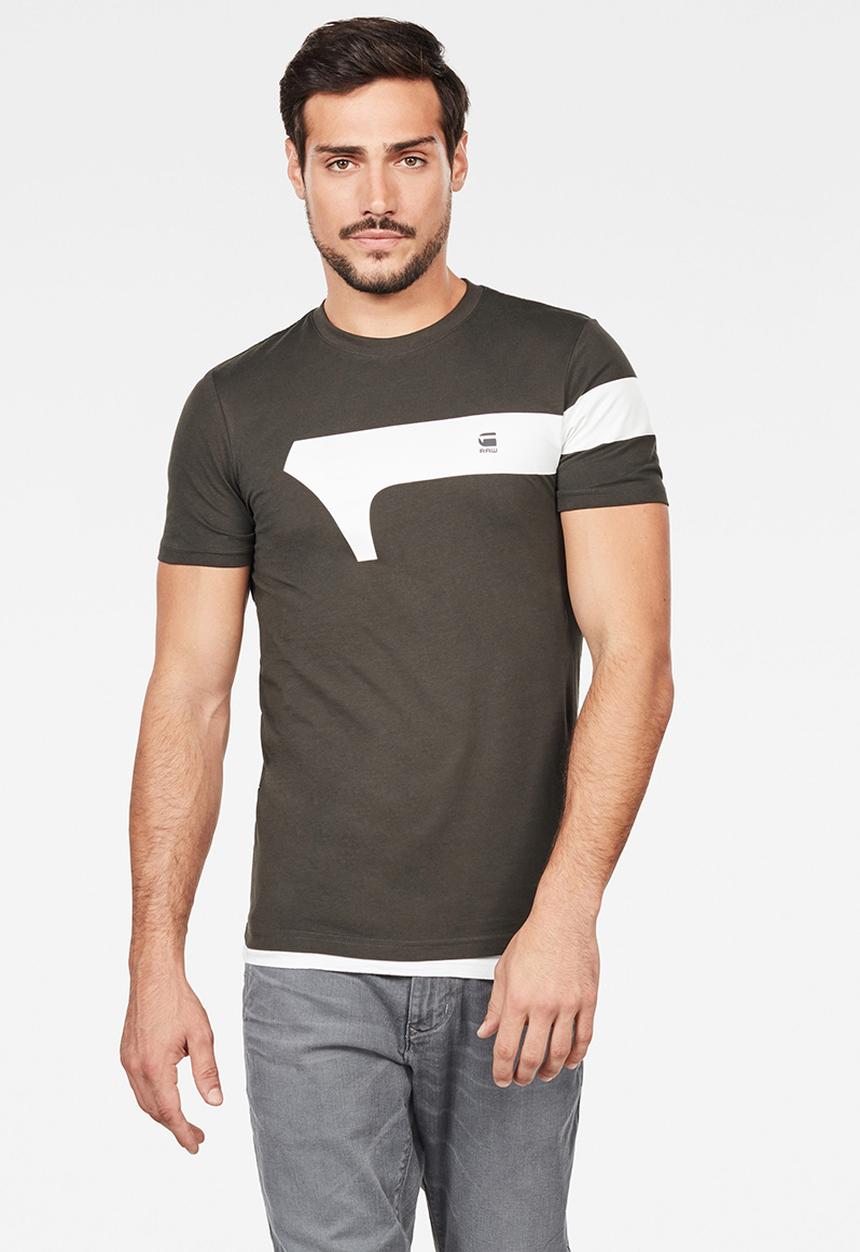 G-STAR - Graphic 13 slim short sleeve T-shirt - grey