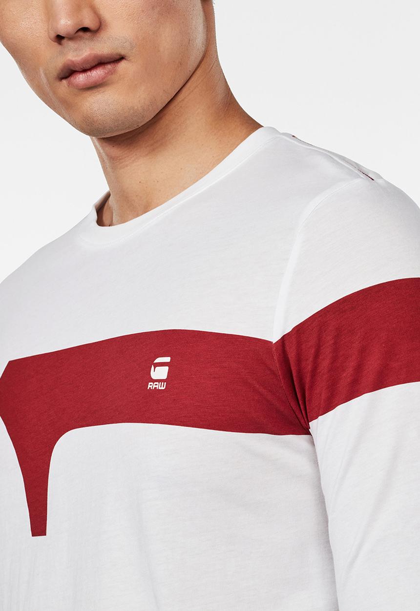 G-STAR - Graphic 13 slim long sleeve T-shirt - white