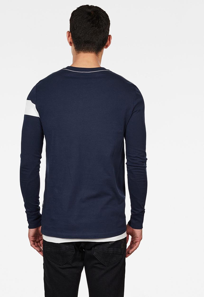 G-STAR - Graphic 13 slim long sleeve T-shirts - navy