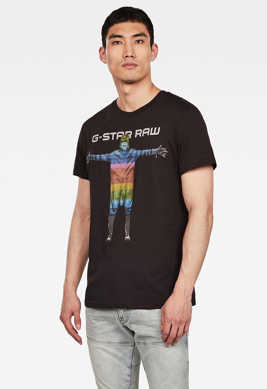 G-STAR - Graphic 6 T-shirt - black