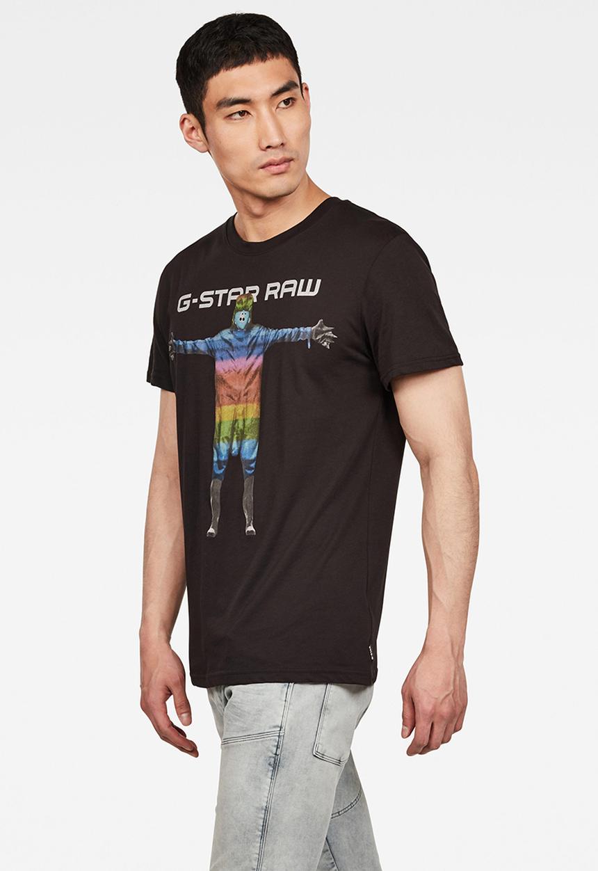G-STAR - Graphic 6 T-shirt - black