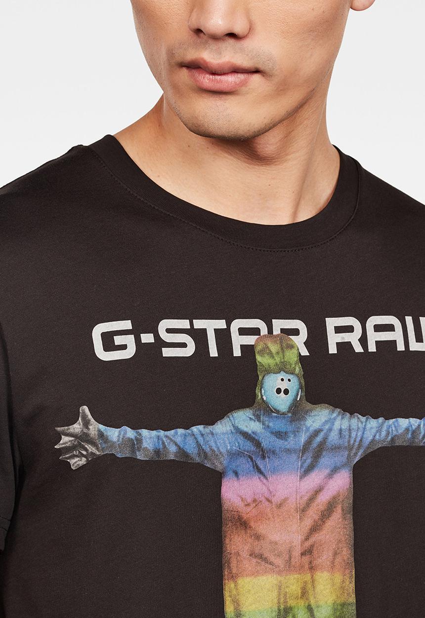 G-STAR - Graphic 6 T-shirt - black