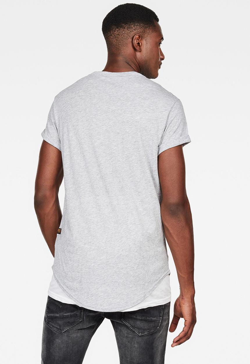 G-STAR - Straight logo double T-shirt - grey