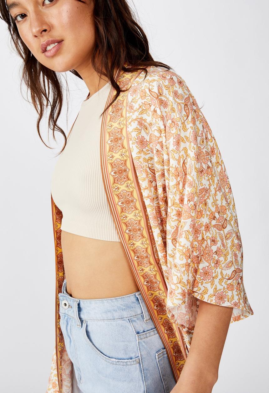 Cotton On - Wanderlust kimono - multi