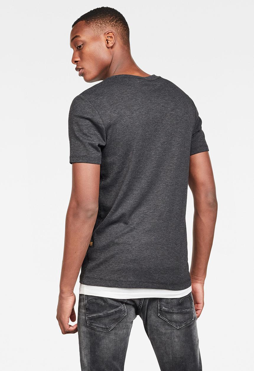 G-STAR - Slim logo T-shirt - black