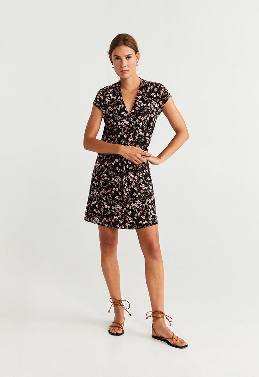 MANGO - Veldu v-neck dress - multi