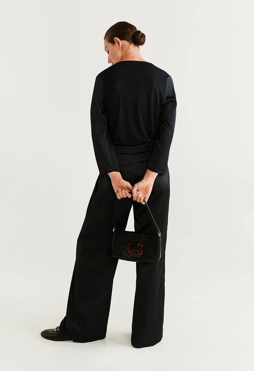 MANGO - T-shirt chemaoc - black