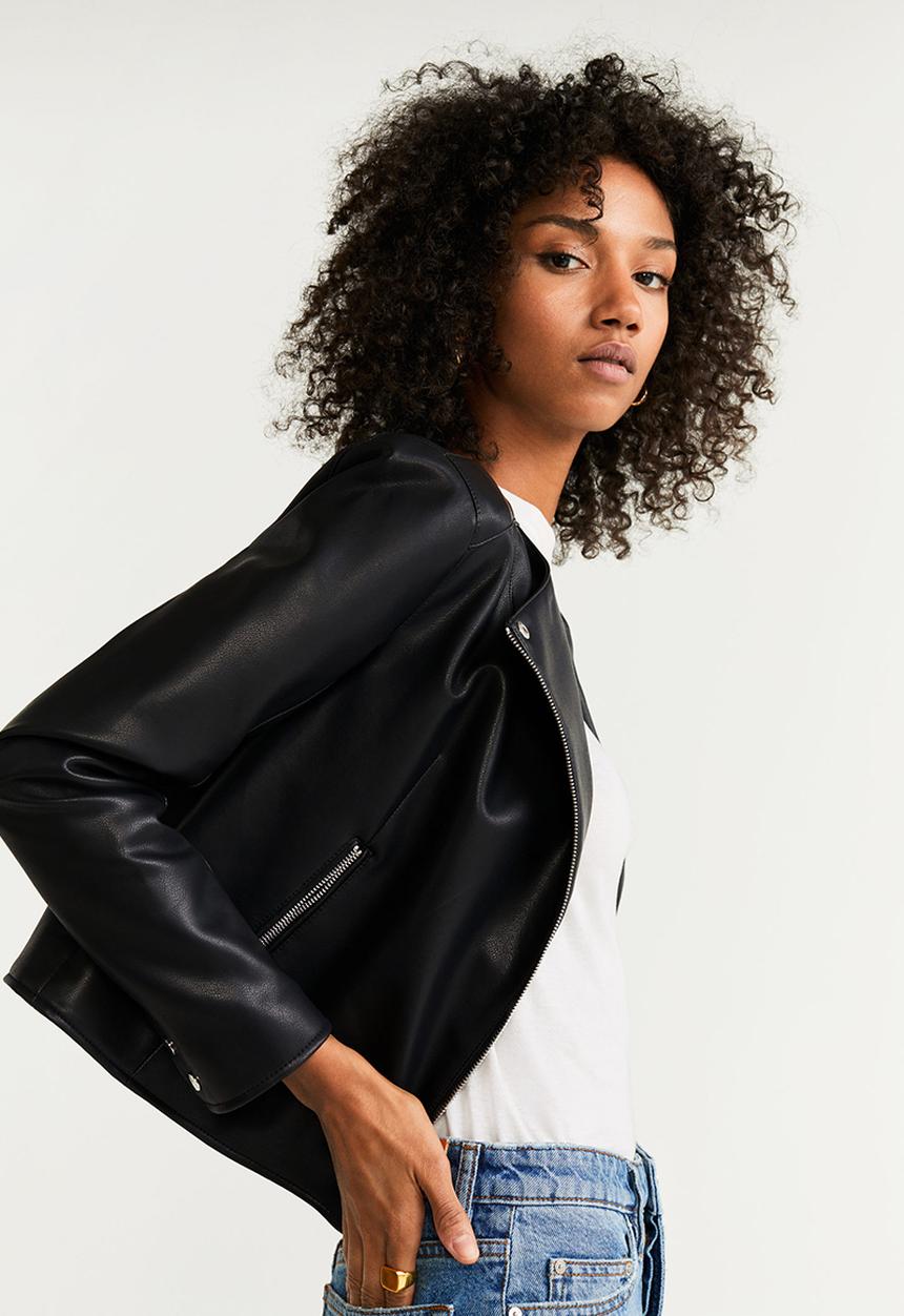MANGO - Jacket marcmoto - black