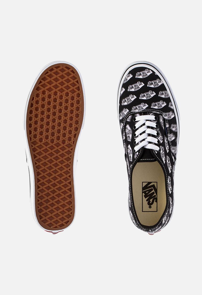 Vans - Vans UA authentic - (blur boards) black/royal blue