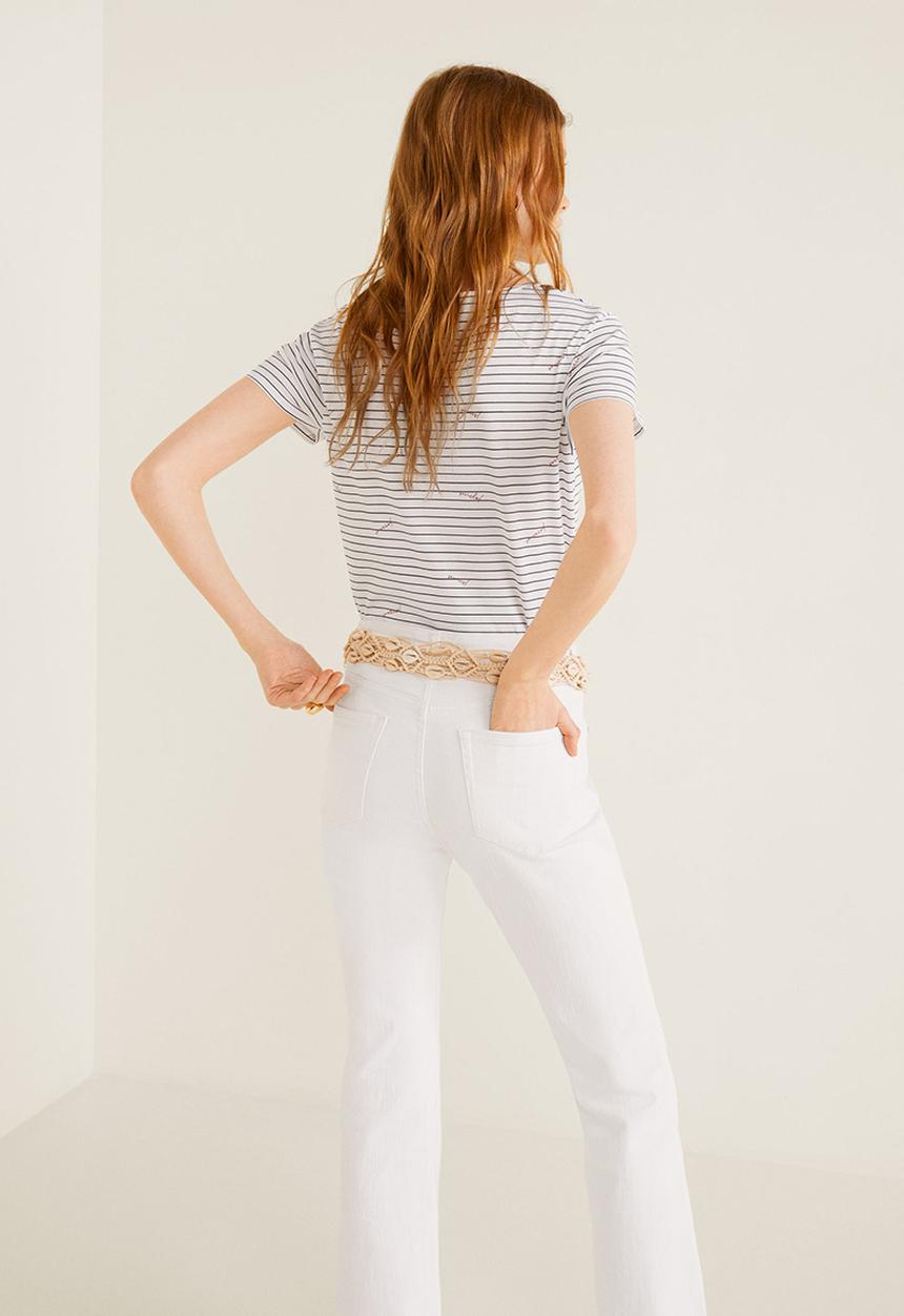 MANGO - T-shirt mangole - white