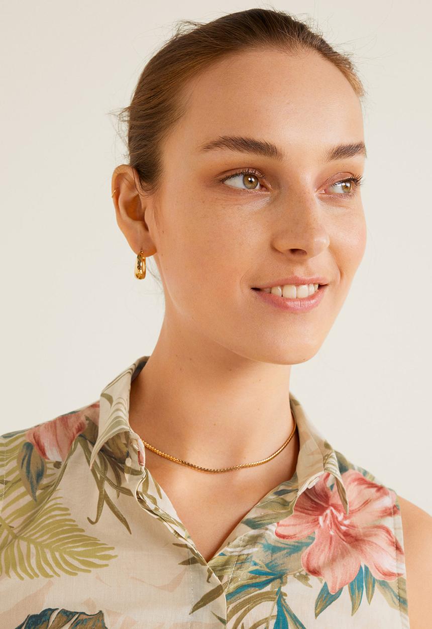 MANGO - Vintage sleeveless shirt - multi