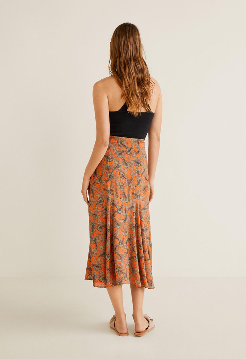 MANGO - Wrap back top - black