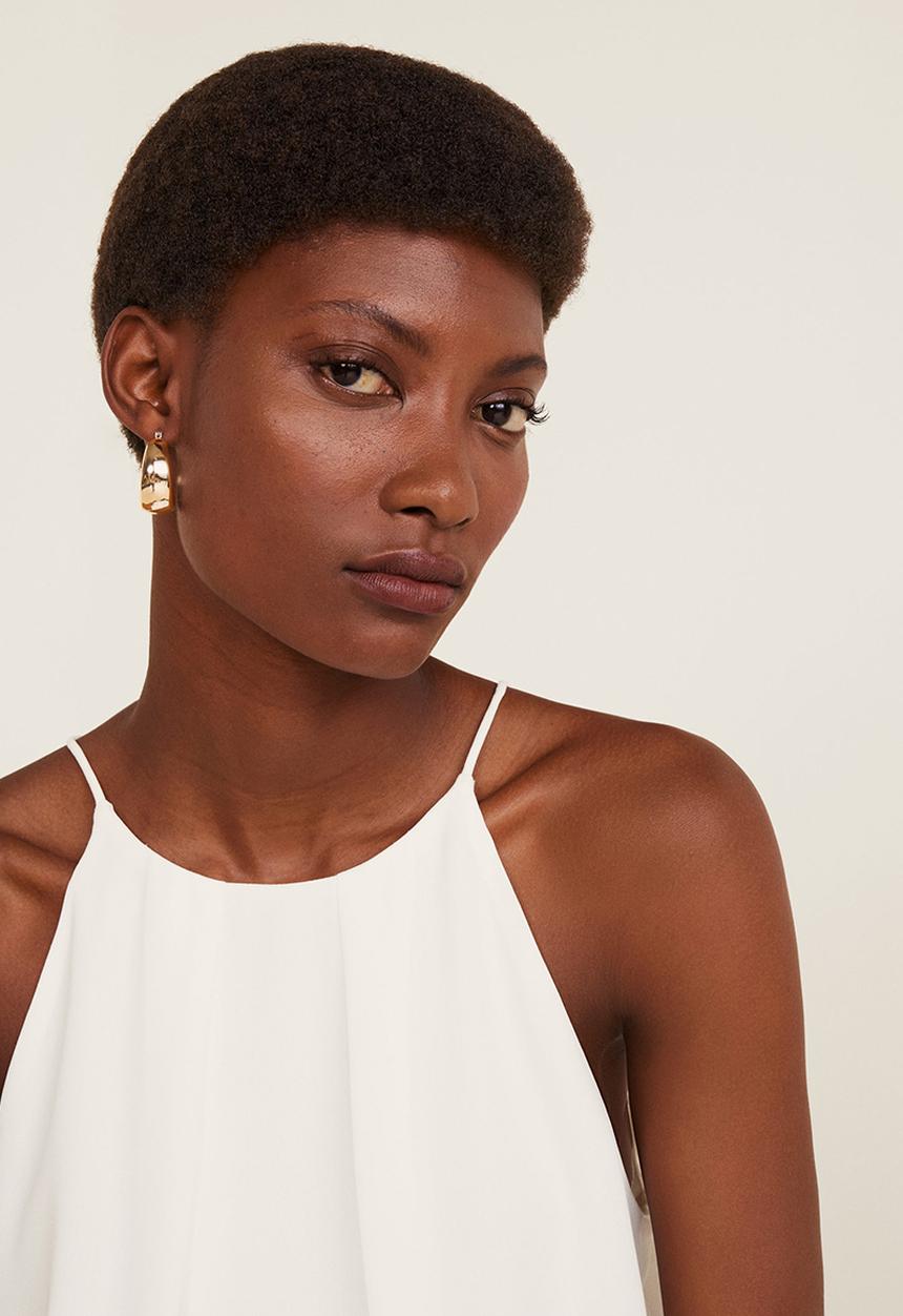 MANGO - Halter neck top - white