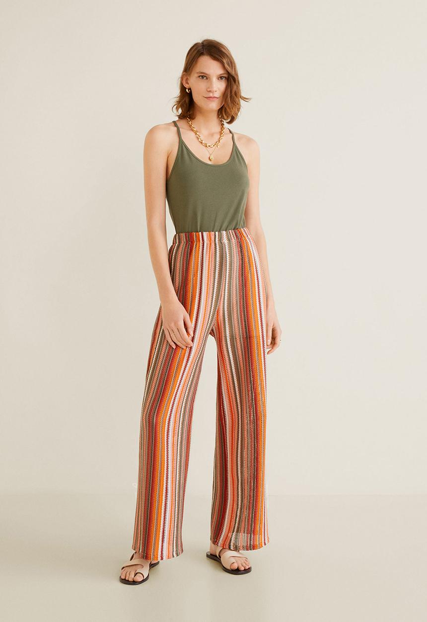 MANGO - Strap top - khaki