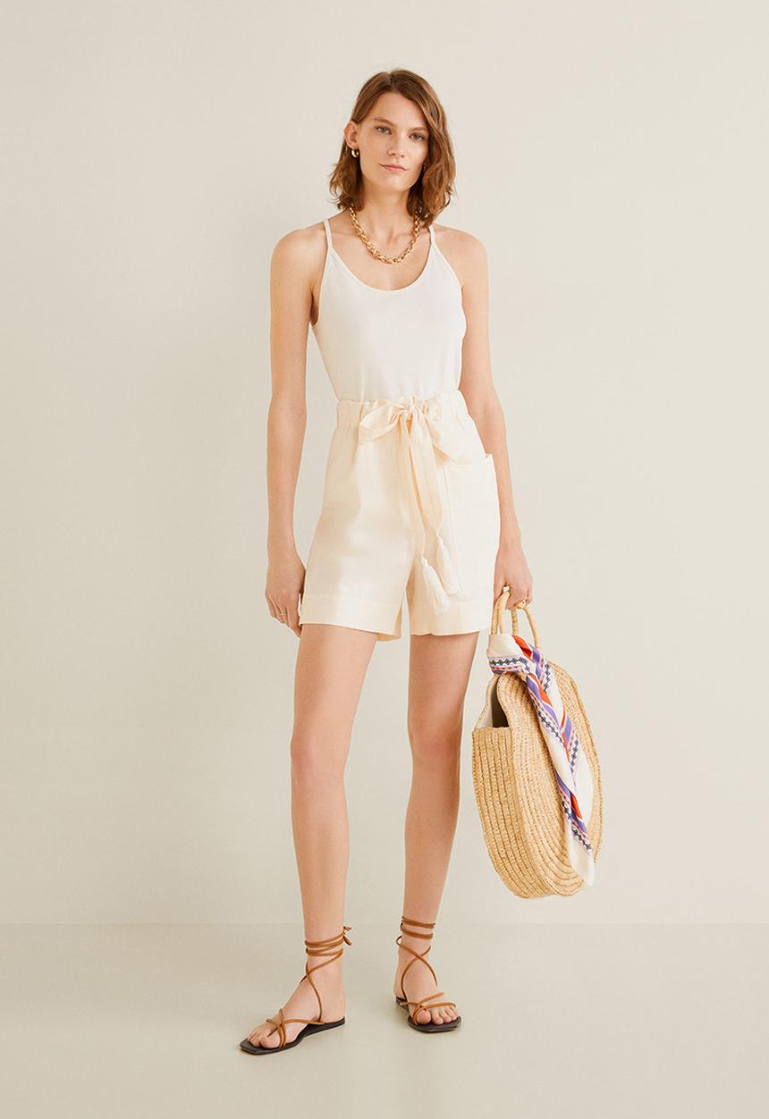 MANGO - Strap top - neutral