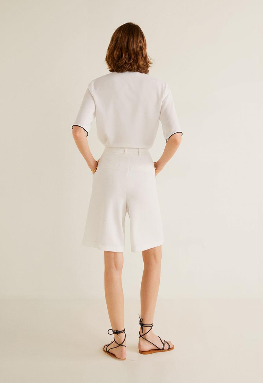 MANGO - Blouse iris - white