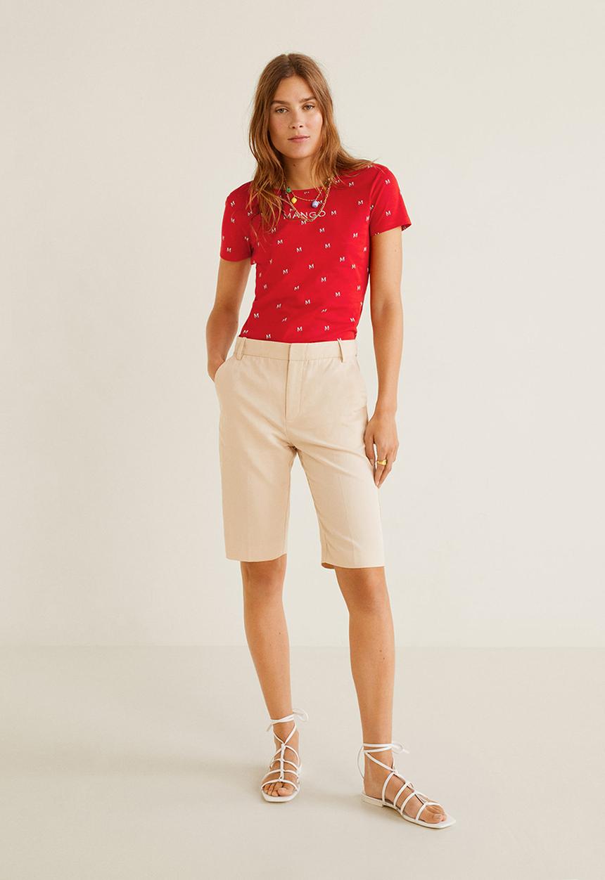MANGO - T-shirt mangoda - red
