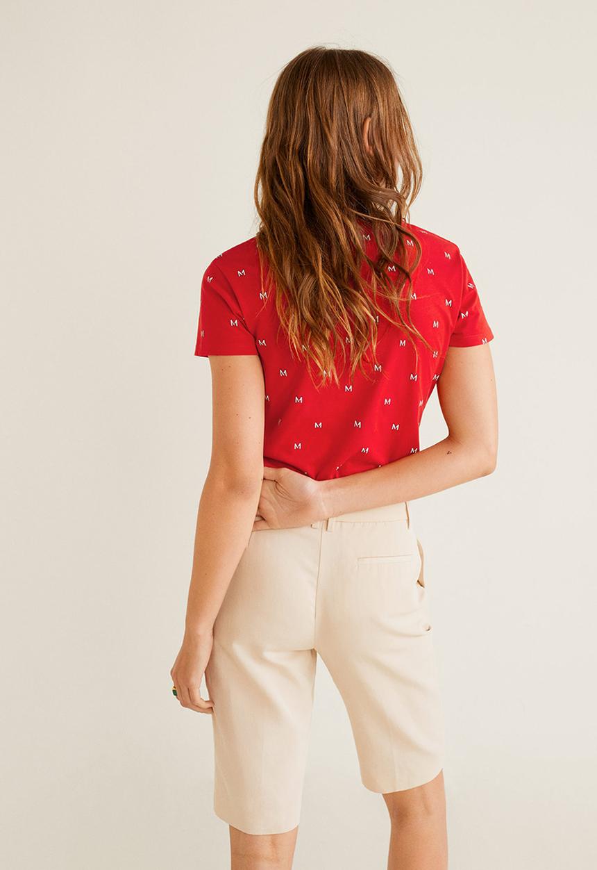MANGO - T-shirt mangoda - red