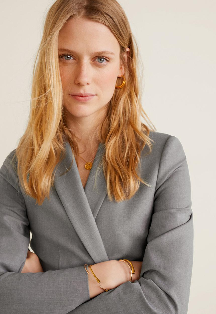 MANGO - Blazer boreal5 - grey