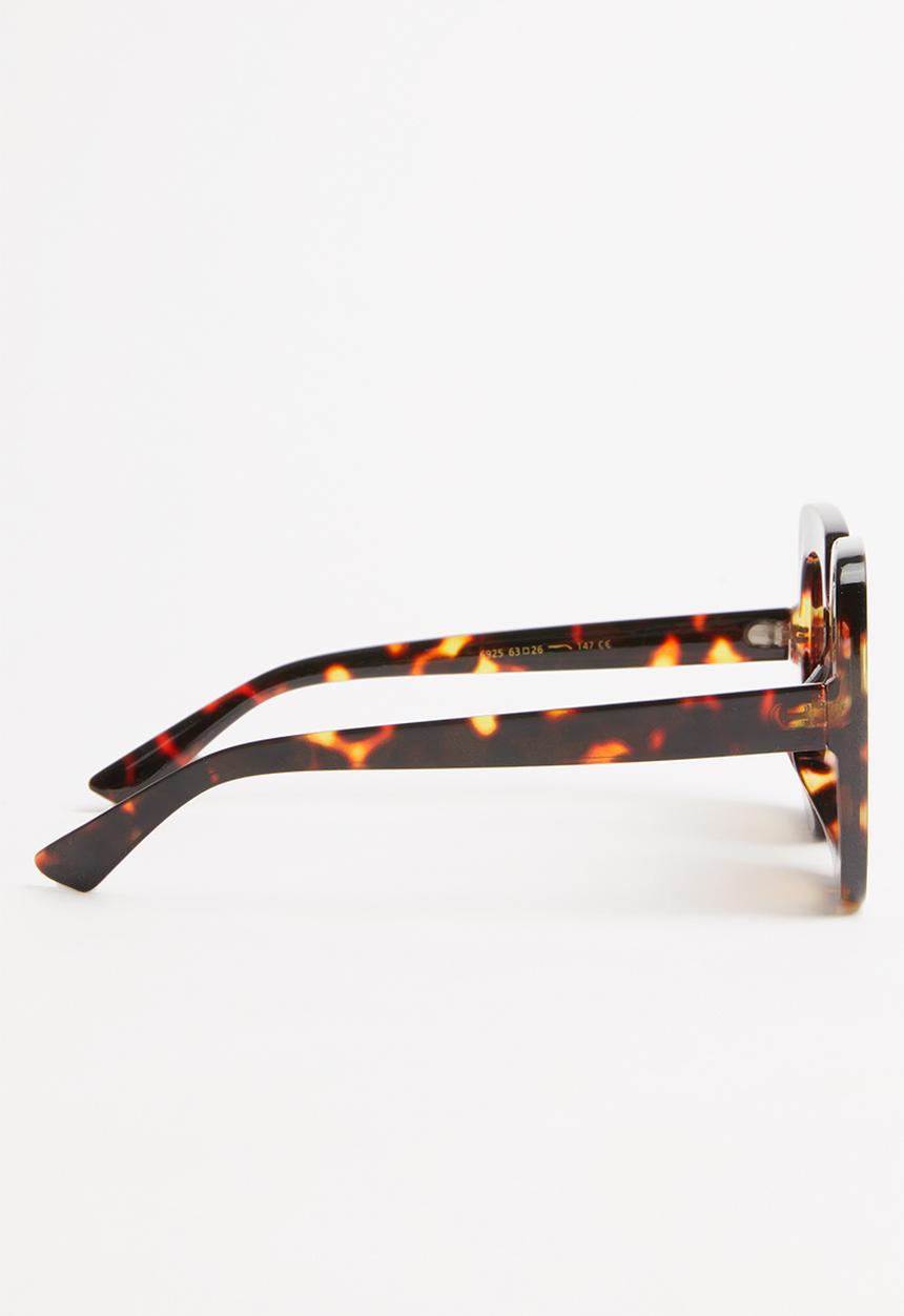 Superbalist - Yara oversized sunglasses - brown & black 