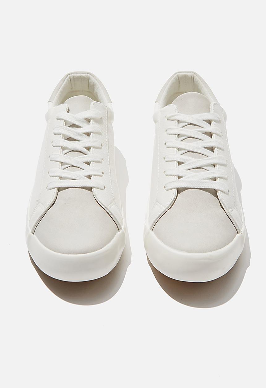 Cotton On - Ally low rise sneaker - white & grey